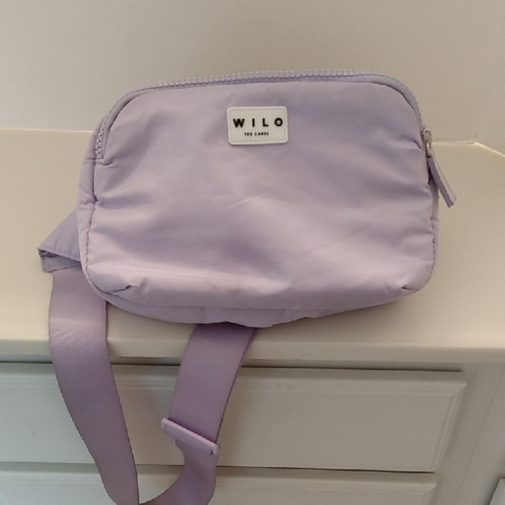 Willow the Label Puffer Lavender Belt Bag Crossbody Purse